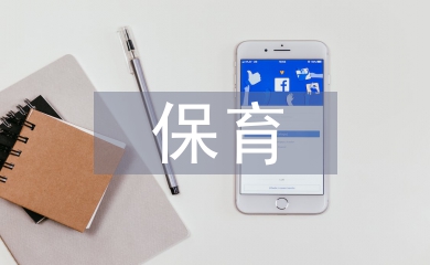 學(xué)前教育保育實習(xí)工作
